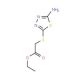 Ethyl [(5-amino-1,3,4-thiadiazol-2-yl)sulphanyl]acetate (CAS 32418-24-9) - chemical structure image