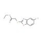 Ethyl [(5-chloro-1,3-benzoxazol-2-yl)thio]acetate - chemical structure image