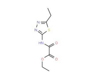 ethyl [(5-ethyl-1,3,4-thiadiazol-2-yl)amino](oxo)acetate - chemical structure image