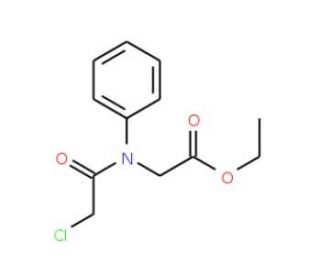 ethyl [(chloroacetyl)(phenyl)amino]acetate (CAS 51114-26-2) - chemical structure image
