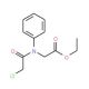 ethyl [(chloroacetyl)(phenyl)amino]acetate (CAS 51114-26-2) - chemical structure image