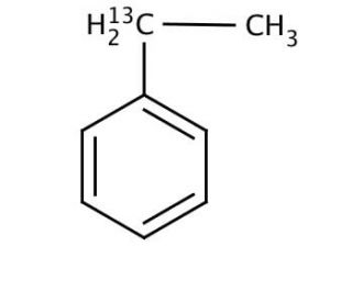 Ethyl-1-13C-benzene (CAS 287399-32-0) - chemical structure image