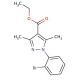 Ethyl 1-(2-bromophenyl)-3,5-dimethyl-1H-pyrazole-4-carboxylate - chemical structure image