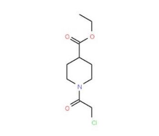 Ethyl 1-(2-chloroacetyl)piperidine-4-carboxylate (CAS 318280-71-6) - chemical structure image