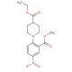 Ethyl 1-[2-(methoxycarbonyl)-4-nitrophenyl]-4-piperidine carboxylate - chemical structure image