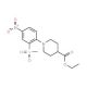 Ethyl 1-[2-(methylsulfonyl)-4-nitrophenyl]-piperidine-4-carboxalate - chemical structure image