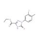Ethyl 1-(3-chloro-4-methylphenyl)-2,5-dihydro-5-oxo-1H-1,2,4-triazole-3-carboxylate - chemical structure image