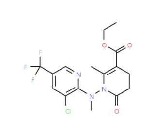 Ethyl 1-[[3-chloro-5-(trifluoromethyl)pyridin-2-yl](methyl)amino]-2-methyl-6-oxo-1,4,5,6-tetrahydropyridine-3-carboxylate - c