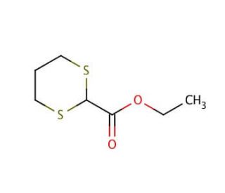 Ethyl 1,3-dithiane-2-carboxylate (CAS 20462-00-4) - chemical structure image