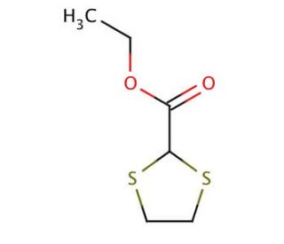 Ethyl 1,3-dithiolane-2-carboxylate (CAS 20461-99-8) - chemical structure image