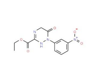 ethyl 1-(3-nitrophenyl)-6-oxo-1,4,5,6-tetrahydro-1,2,4-triazine-3-carboxylate - chemical structure image