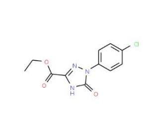 Ethyl 1-(4-chlorophenyl)-2,5-dihydro-5-oxo-1H-1,2,4-triazole-3-carboxylate - chemical structure image