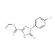 Ethyl 1-(4-chlorophenyl)-2,5-dihydro-5-oxo-1H-1,2,4-triazole-3-carboxylate - chemical structure image