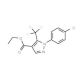 Ethyl 1-(4-chlorophenyl)-5-(trifluoromethyl)-1H-pyrazole-4-carboxylate (CAS 112055-36-4) - chemical structure image