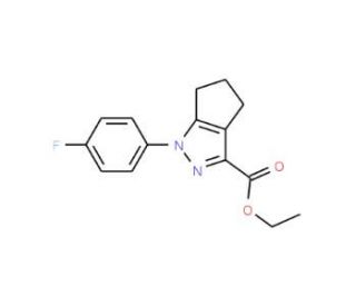ethyl 1-(4-fluorophenyl)-1,4,5,6-tetrahydrocyclopenta[c]pyrazole-3-carboxylate - chemical structure image