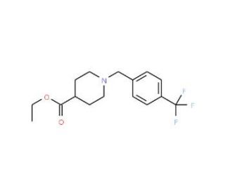 Ethyl 1-(4-Trifluoromethyl-benzyl)-piperidine-4-carboxylate - chemical structure image