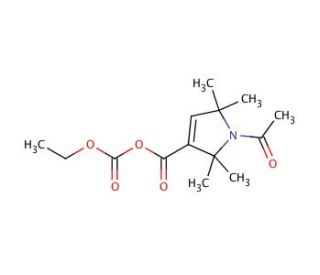 Ethyl 1-Acetyl-2,2,5,5-tetramethyl-3-pyrroline-3-carbonyloxyformate (CAS 1076200-09-3) - chemical structure image