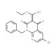 Ethyl 1-benzyl-6-bromo-4-hydroxy-2-oxo-1,2-dihydro[1,8]naphthyridine-3-carboxylate - chemical structure image