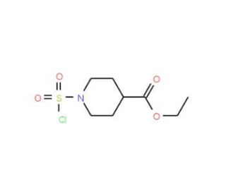 ethyl 1-(chlorosulfonyl)piperidine-4-carboxylate (CAS 765962-67-2) - chemical structure image