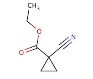 Ethyl 1-cyano-1-cyclopropanecarboxylate (CAS 1558-81-2) - chemical structure image