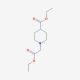 Ethyl 1-ethoxycarbonylmethyl-piperidine-4-carboxylate (CAS 1838-39-7) - chemical structure image