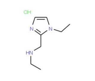 Ethyl-(1-ethyl-1H-imidazol-2-ylmethyl)-amine hydrochloride - chemical structure image