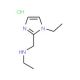 Ethyl-(1-ethyl-1H-imidazol-2-ylmethyl)-amine hydrochloride - chemical structure image