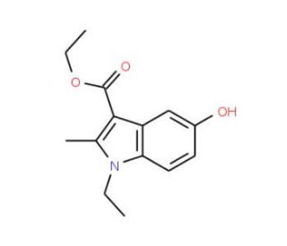 ethyl 1-ethyl-5-hydroxy-2-methyl-1H-indole-3-carboxylate (CAS 49742-74-7) - chemical structure image