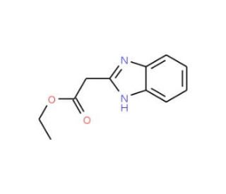Ethyl 1H-benzimidazol-2-ylacetate (CAS 14741-71-0) - chemical structure image