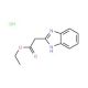 ethyl 1H-benzimidazol-2-ylacetate hydrochloride - chemical structure image
