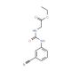 ethyl 2-{[(3-cyanophenyl)carbamoyl]amino}acetate - chemical structure image