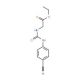 ethyl 2-{[(4-cyanophenyl)carbamoyl]amino}acetate - chemical structure image
