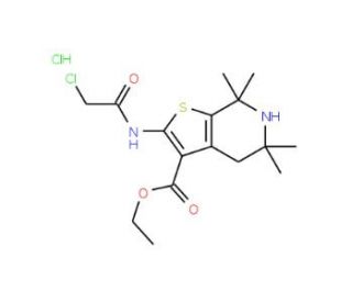 ethyl 2-[(chloroacetyl)amino]-5,5,7,7-tetramethyl-4,5,6,7-tetrahydrothieno[2,3-c]pyridine-3-carboxylate hydrochloride - chemi