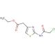 Ethyl 2-(2-chloroacetamido)-4-thiazoleacetate (CAS 19749-93-0) - chemical structure image