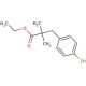 Ethyl 2,2-Dimethyl-3-(4-mercaptophenyl)propionate (CAS 869853-73-6) - chemical structure image