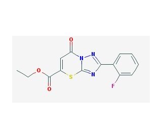 ethyl 2-(2-fluorophenyl)-7-oxo-7H-[1,2,4]triazolo[5,1-b][1,3]thiazine-5-carboxylate - chemical structure image