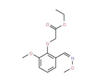 Ethyl 2-{2-methoxy-6-[(methoxyimino)methyl]-phenoxy}acetate - chemical structure image