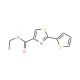 Ethyl 2-(2-thienyl)-1,3-thiazole-4-carboxylate (CAS 24043-97-8) - chemical structure image