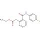 Ethyl 2-{3-[(4-fluoroanilino)carbonyl]-2-pyridinyl}acetate - chemical structure image