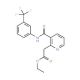 Ethyl 2-(3-{[3-(trifluoromethyl)anilino]carbonyl}-2-pyridinyl)acetate - chemical structure image