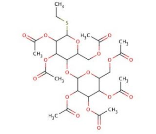 Ethyl 2,3,6,2&prime;,3&prime;,4&prime;,6&prime;-Hepta-O-acetyl-&alpha;,&beta;-D-thiolactopyranoside - chemical structure image