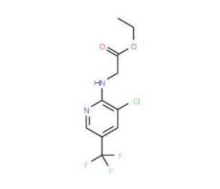 Ethyl 2-{[3-chloro-5-(trifluoromethyl)-2-pyridinyl]amino}acetate - chemical structure image