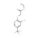 Ethyl {2-[3-chloro-5-(trifluoromethyl)pyridin-2-yl]thio}acetate - chemical structure image