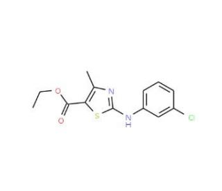 Ethyl 2-(3-Chloro-phenylamino)-4-methyl-thiazole-5-carboxylate - chemical structure image
