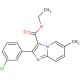 Ethyl 2-(3-chlorophenyl)-6-methyl-1H-imidazo[1,2-a]pyridine-3-carboxylate - chemical structure image