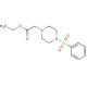 ethyl 2-[4-(benzenesulfonyl)piperazin-1-yl]acetate - chemical structure image