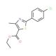 Ethyl 2-(4-chlorophenyl)-4-methyl-1,3-thiazole-5-carboxylate (CAS 54001-12-6) - chemical structure image