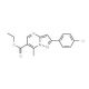 Ethyl 2-(4-chlorophenyl)-7-methylpyrazolo[1,5-a]pyrimidine-6-carboxylate (CAS 175201-54-4) - chemical structure image