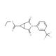 Ethyl 2,4-dioxo-3-[3-(trifluoromethyl)phenyl]-3-azabicyclo[3.1.0]hexane-6-carboxylate - chemical structure image