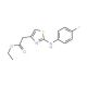 Ethyl [2-(4-Fluoro-phenylamino)-thiazol-4-yl]-acetate - chemical structure image